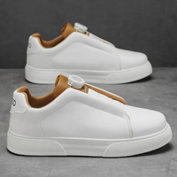 Chaussures de sport décontractées et légères pour hommes noirs, semelles plates, pour l'exportation et le commerce transfrontalier.