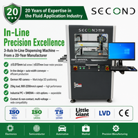 Machine de distribution de colle automatique à vision intelligente, certifiée CE, 3 axes en ligne, haute précision ±0,015 mm, avec caméra allemande