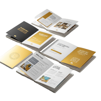 Services d'impression de brochures sur papier d'art avec reliure agrafée sur mesure et plastification - Usine de catalogues d'entreprise haut de gamme