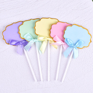 Pacchetto all'ingrosso di 5 fai da te carta di torta di compleanno scritta a mano in bianco per auguri e decorazioni note scritte a mano messaggi personalizzati - Product Image 6