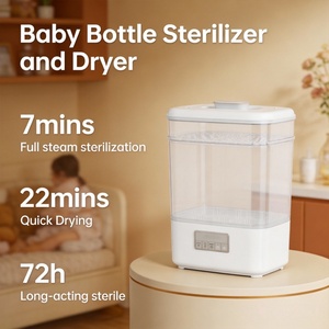 Collapsible Plastic Baby Bottle Steam Sterilizer Dryer BPA Free Food Grade Portable Electric <strong>Travel</strong> Wholesale Custom Logo - Product Image 4