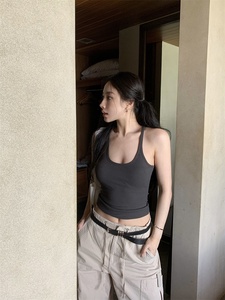 Femmes été sans <span class=keywords><strong>manches</strong></span> Slim Sexy Camisole <span class=keywords><strong>gilet</strong></span> épicé fille nouveau Pure Desire Style tricoté Base chemise avec <span class=keywords><strong>manches</strong></span> de réservoir - Product Image 4