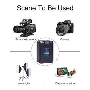 Leve Mini <span class=keywords><strong>BP</strong></span>-VM148 Portátil V Mount Battery Pack para Caminhadas Viagem 4K Video Displays Monitores Telefones celulares Stock - Product Image 6