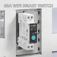 Interrupteur intelligent WIFI 20A 1P+N avec compteur d'énergie, surveillance du comptage KWh, disjoncteur, relais temporisé, plastique, usage domestique, AC 90-240V, CE