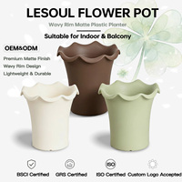Décoration d'intérieur nordique, pots à plantes succulentes en plastique PP verni, couleur personnalisable, avec logo personnalisé, pots à fleurs, vente en gros pour le jardin