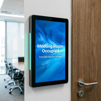 Tableta de Pared con Android 11 y Wi-Fi, Nueva y Personalizada, de 8 Pulgadas, Rockchip, 2+16 GB, NFC, POE, Pantalla Táctil con Luz LED para Salas de Reuniones