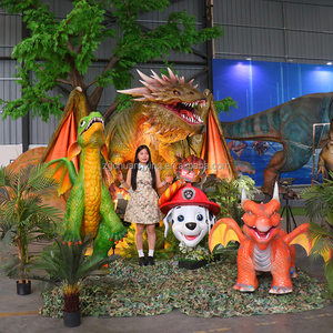Modelo de Dragón Prehistórico Animatrónico Personalizado para Interiores, Dinosaurio <span class=keywords><strong>Artificial</strong></span> de Tamaño Real, Dragón Animatrónico para Películas - Product Image 2