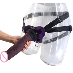 11 inci Dia 2.28 "tali pengikat penis silikon tebal dengan tanpa bola Dildo mainan seks perbudakan realistis Strapon Dildo untuk Lesbian - Product Image 1