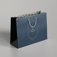 Vente en gros Sac cadeau en tissu Sacs à provisions réutilisables Sac cadeau en papier pliable avec poignée en ruban