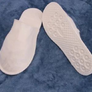 Wholesale White Biodegradable Disposable Slippers For Men And Women