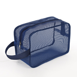 Bon marché Vente en gros stock Rangement portable en maille <span class=keywords><strong>Trousse</strong></span> <span class=keywords><strong>de</strong></span> <span class=keywords><strong>toilette</strong></span> pour hommes noire - Product Image 5