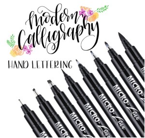 Set di pennarelli permanenti di inchiostro nero per disegnare illustrazioni artistiche a colori acquatici per <span class=keywords><strong>principianti</strong></span> - Product Image 1
