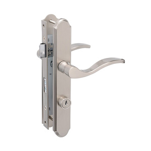 Beliebte Satin Nickel langlebige Türgriff verriegelung vorne hinten Hebel Zylinder Home Security Riegel mit Schlüsseln Doppeltür - Product Image 1