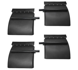 Venta caliente 24 "x 24" 2Pk Black Poly Quarter Fender para Semi Truck Set Kit de montaje incluido - Product Image 1