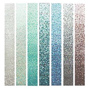 Personalizzato verde glitterato di vetro piscina gradiente <span class=keywords><strong>mosaico</strong></span> mattonelle modello di <span class=keywords><strong>arte</strong></span> murale per la decorazione della parete - Product Image 1