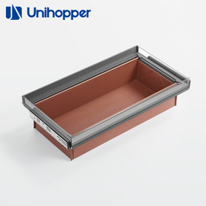 Armario de Almacenamiento con Cesta Extraíble LED Cooper Vanca, con Mecanismo de Amortiguación de Cuero para Cajones Deslizantes para Ropa - Product Image 3