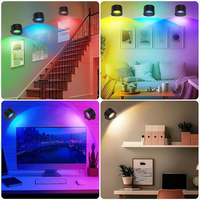 Applique murale LED intérieure 5W, rotation à 360 degrés, fixation magnétique, pour hôtel, chambre, rechargeable