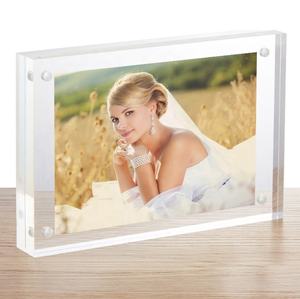 Marco de Fotos Acrílico Horizontal Transparente Personalizado al por Mayor, 4x6, con Imán - Product Image 5