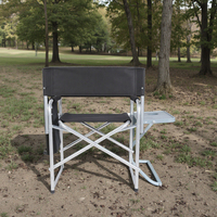 Chaise de réalisateur pliante en aluminium léger avec design moderne en tissu Oxford pour une utilisation en extérieur au parc de la plage ou à l'hôtel