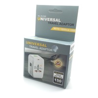 Adaptador de Viaje Universal Multiconversión con Doble USB, Cargador de Pared Universal Portátil para UE, Reino Unido, Australia y EE. UU.