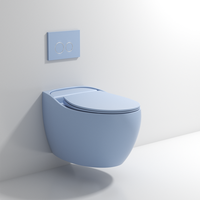 Fabrique un ensemble de toilette mural moderne et rond, pour la maison, l'hôtel, la salle de bain