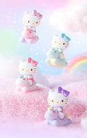 100% Auténtico, Juego de 18 Piezas, Sanrio Hello Kitty, Serie Little Horse Beans, Caja Sorpresa, Linda Figura de Dibujos Animados, Adorno de Escritorio