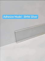 Plinthe Moderne en Aluminium Extrudé, Étanche, Décorative, Profil Métallique pour Carrelage Mural et Bordure de Sol