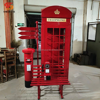 Wedding White Phone Booth with Audio Guestbook Phone London Phone Booth for Wedding Event Decoration