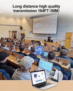 Système de transmission vidéo sans fil multi-utilisateurs 1 à 4, prolongateur <span class=keywords><strong>HD</strong></span> pour réunions et conférences - Product Image 4