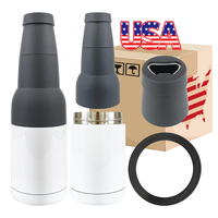 Nouveau refroidisseur de bière à sublimation vierge thermos 3 en 1 entièrement isolé en acier inoxydable 12oz avec ouvre-bière pour impression par presse à chaud