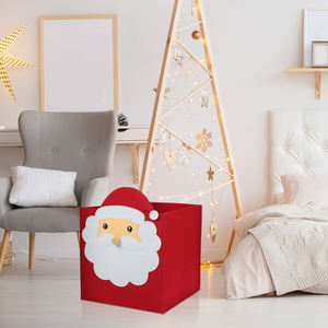 Cesta Cuadrada Plegable Pequeña Moderna, Bolsa de Papel para Regalo, Organizador de Fieltro para Juguetes - Product Image 2