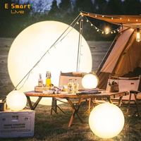 Lampe de table LED DMX 300 mm, forme ronde, lustre boule, décorations de Noël, lumières de Noël intelligentes
