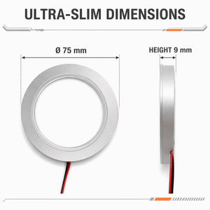 Luz LED de Superficie de Aluminio de 12V, Luz Interior para RV, Luz LED de Techo para Caravana, Luz Puntual para RV - Product Image 2