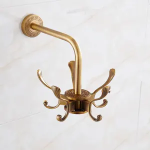 Dầu cọ xát đồng xoay Robe Hook xoay tủ quần áo móc Swing cánh tay áo móc