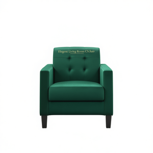 Hale <b>Green</b> Velvet <b>Accent</b> Armchair 27.5 In Modern Tufted Living Room <b>Chair</b> - Product Image 1