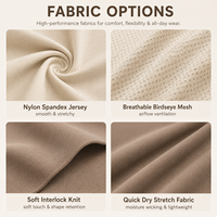 Ensemble deux pièces décontracté personnalisé pour femme, beige et marron, avec blocs de couleur, demi-zip, empiècements en maille, séchage rapide, respirant, tenue de sport athlétique, tennis