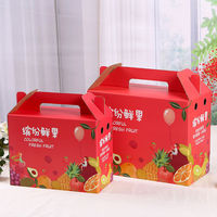 Boîte cadeau orange douce en carton ondulé personnalisé pour l'emballage de fruits avec trous d'aération – Vente en gros