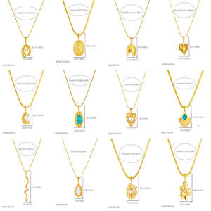 Ensemble de bijoux en acier inoxydable plaqué or avec motif cœur vintage pour les amoureux, orné de turquoise bleue et de perles, pour femmes, idéal pour les mariages et les fêtes - Product Image 4