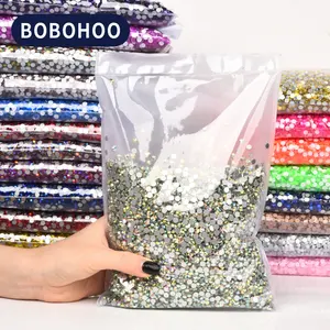 BOBOHOO Wholesale 100 Gross Crystal SS3-SS30 Flatback Ab Rhinestones Wholesale Glass Strass Tumblers Garments Clothes Bags