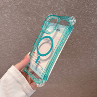 Casing HP Premium Beautyline Magnetic 3 in 1 dengan Sudut Pelindung Berkualitas Tinggi untuk iPhone 14 15 16 Pro Max