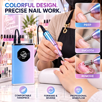 Perceuse à ongles rechargeable à moteur brossé 45000 tr/min pour salon professionnel OEM