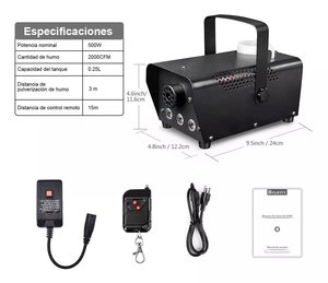 2025 mới hengyu Led chuyên nghiệp DJ hiển thị bên thiết bị 500W sương mù Máy RGB 3in 1 từ xa không dây ánh sáng cho ánh sáng sân khấu - Product Image 5