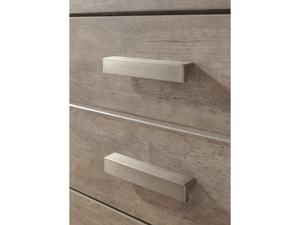 <span class=keywords><strong>Commode</strong></span> à 6 tiroirs, finition rustique <span class=keywords><strong>vintage</strong></span> gris effet bois flotté, grain de cerisier répliqué, quincaillerie en acier inoxydable, glissières fluides - Product Image 6