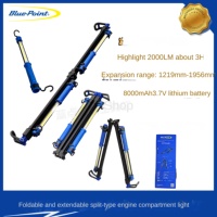 Lampe de travail rétractable et pliable Blue Dot Tool, lampe de cabine, lampe torche