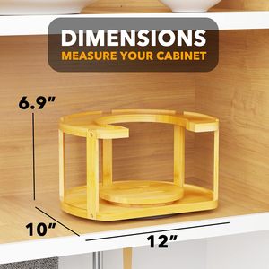 Двухуровневый бамбуковый держатель для специй - Product Image 2