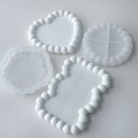 Candyer Wholesale DIY Coaster Tray 6 Bubble Silicone Mold Small Large Epoxy Resin Craft Packaging Bag