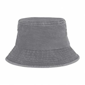Vente en gros Chapeau seau unisexe 100% coton Denim délavé Vintage Sun Bucket Hats - Product Image 2