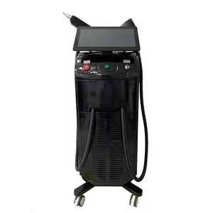 Machine d'épilation et de détatouage 2-en-1 à logo personnalisé, 3 longueurs d'onde (755nm, 808nm, 1064nm), refroidissement par glace, en acier inoxydable, pour peeling au carbone - Product Image 1