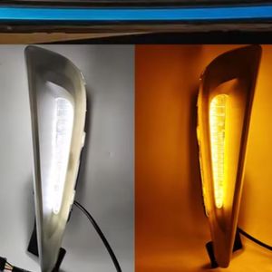 Luz LED de Conducción Diurna para Automóvil Toyota <span class=keywords><strong>Prius</strong></span> 2019 2020 2021 <span class=keywords><strong>2022</strong></span> 2023, Lámpara Antiniebla DRL con Luz de Señal de Giro Amarilla - Product Image 5