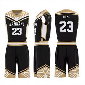 Uniformes de Baloncesto Personalizados con Nombres y Números de Equipos, Transpirables, Tallas Grandes, 100% Poliéster, Secado Rápido, Sin Mangas - Product Image 1